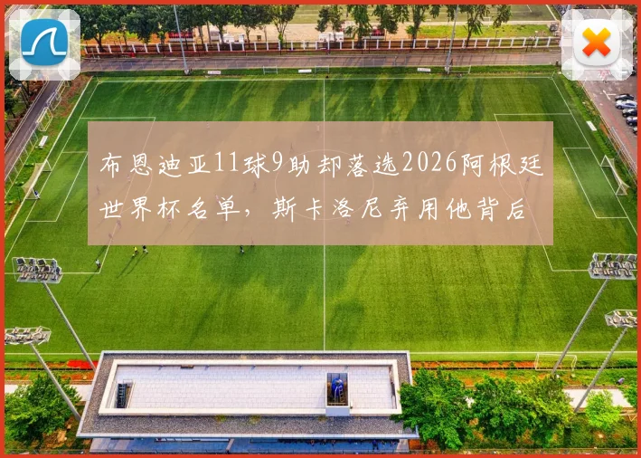 布恩迪亚11球9助却落选2026阿根廷世界杯名单,斯卡洛尼弃用他背后三大原因深度剖析